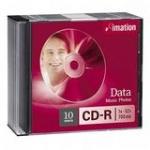 Imation CD-R 52x 10pk Slim Jewel Case