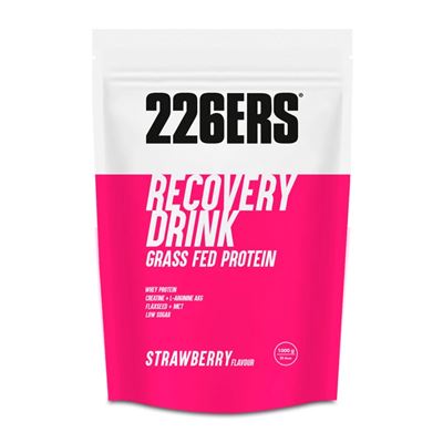 226ers Recovery Drink X 1kg - Recuperador Muscular Sin Gluten Y Con Proteína - Sabor Fresa