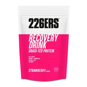 226ERS Recovery Drink x 1Kg - Recuperador muscular sin gluten y con proteína -  Sabor Fresa - 1