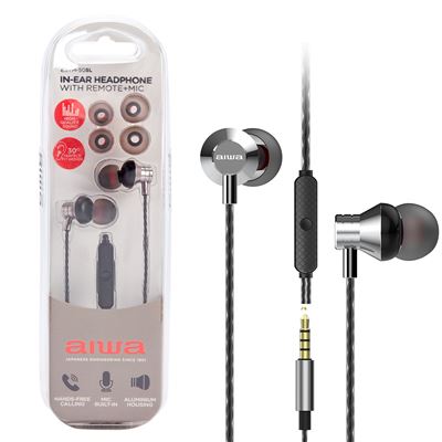 Auriculares In-ear Aiwa Estm-50sl Color Plata