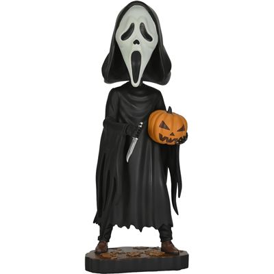 Figura Ghost Face With Pumpkin Scream Head Knocker 20 Cm