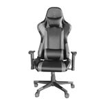 Silla gaming Prixton Predator reclinable 180º cojín lumbar cervical negro