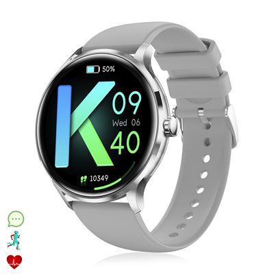Smartwatch Dam Qs80 Bluetooth Plata