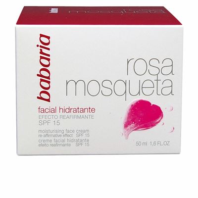 Crema Facial Hidratante Reafirmante De Día Spf15 Babaria Rosa Mosqueta 50ml