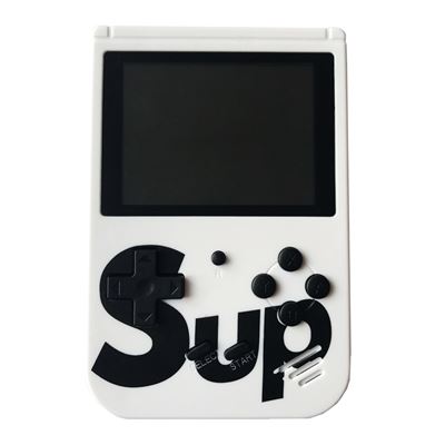 Mini consola OEM retro portátil (400 juegos) con pantalla 3"" Blanco