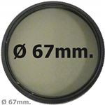 Filtro fotografia BeMatik CPL polarización circular para objetivo de 67 mm