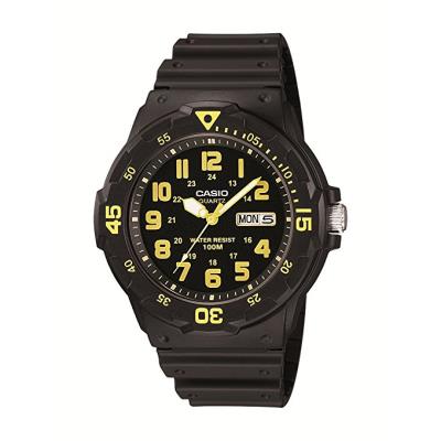 Casio MRW-200H-9BVEF - Reloj analógico de cuarzo para hombre con correa de resina, color negro