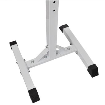 vidaXL Banco musculación con soporte pesas, pesas y mancuernas 30,5 kg