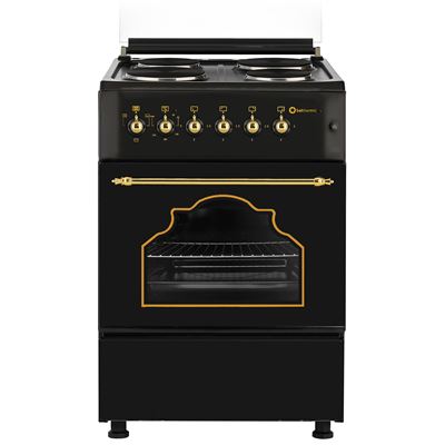 Cocina Eléctrica Solthermic F5s04e3rb 4 Fuegos 50x55cm Negra