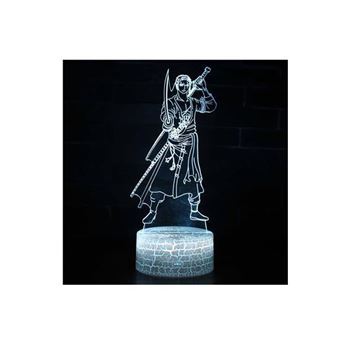 Lámpara de noche 3D One Piece Roronoa Zoro 244 - 1