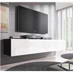 Mueble TV modelo Forli XL 160 cm en negro con blanco