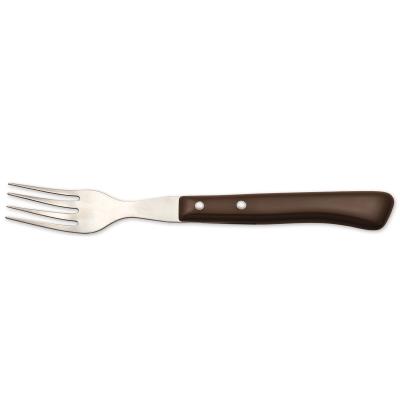Tenedor Chuletero Arcos De Mesa 804100 Monoblock De Una Pieza De Acero Inoxidable 18/10 , Mango De Nylon Y Hoja De 9 Cm En Caja