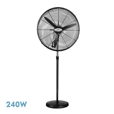 Ventilador Industrial Fabrilamp De Pie Tormenta Regulable Fijo Y Giratorio 240w Motor Ac 3 Velocidades