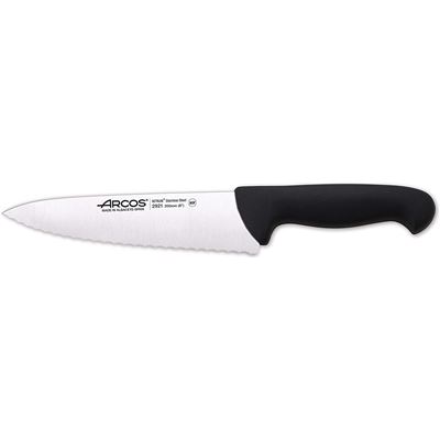 Cuchillo Cocinero Arcos 2900 Negro Hoja 200 Mm