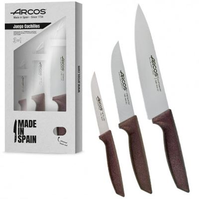 Juego Cocina 3 Pzas Arcos Niza Rojo Metálico