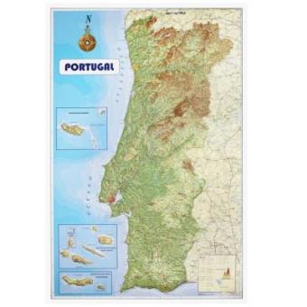 mapa de portugal com relevo Portugal mapa en relieve    5% en libros | FNAC