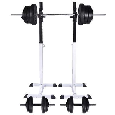 Soporte De Pesas Con Pesas Y Mancuernas 60,5 Kg, Vidaxl