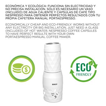 Cafetera Expresso portátil Sogo manual 3 en 1 CAF-SS-5612 - Expresso y  cafeteras - Los mejores precios