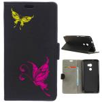 Becool® - Funda Libro Siluetas de mariposas para HTC One X10