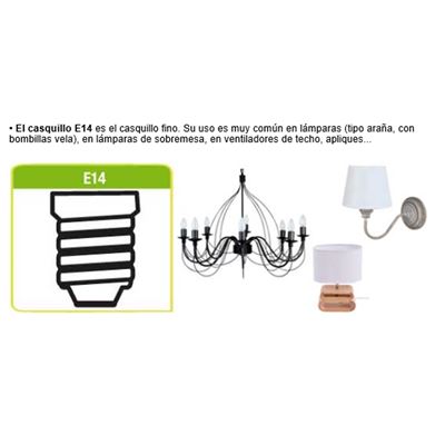 Bombilla LED Esférica E14 (5,2W) luz fría 