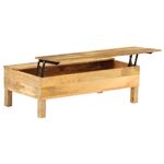 Mesa de centro vidaXL madera de mango maciza 110x55x35 cm