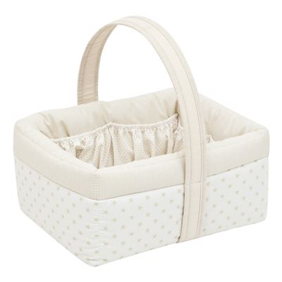 Cambrass Layette Canastilla de almacenamiento beige star 22.5x29x29 cm cesta