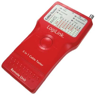 Logilink Kabeltester 5in1 con remote einheit cable de red rj45 wz0014 probador