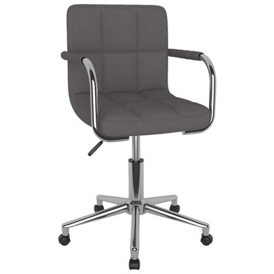 Vidaxl Gris Silla De Comedor Giratoria Tela Taupe 6,25 Kg