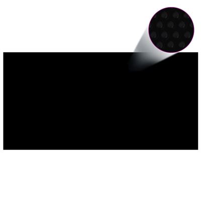 Película Negra Rectangular De Polietileno Flotante Piscina 10x5 M