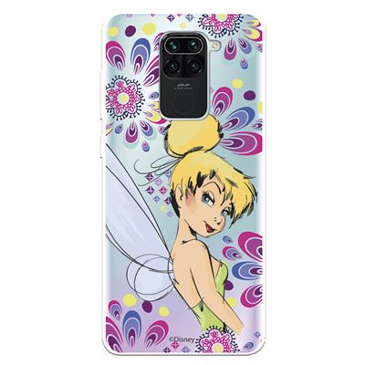 En Oferta Funda Para Xiaomi Redmi Note 9 Oficial De Disney Campanilla Flores - Peter Pan