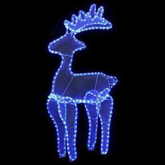 Reno decorativo navideño con malla vidaXL 306 LED 60x24x89 cm 1,75 kg - 1