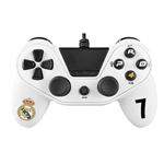 Controlador con cable Real Madrid Pro4 blanco para PS4, PS3 y PC