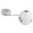 WATT & CO Multimedia WATTBALL 2P 16A + 1P 6A + USB 2.1A Blanco_1
