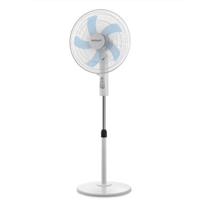 Ventilador De Pie Orbegozo Sf 1040, Blanco, 40 Cm, 5 Aspas, 3 Velocidades, 45w