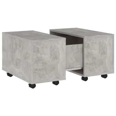 Vidaxl Gris Mesa De Centro Hormigón Aglomerado 60X60x38cm