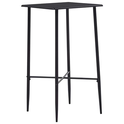 Vidaxl Negro Mesa Alta De Cocina Mdf 60X60x111 Cm
