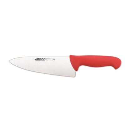 Cuchillo De Cocinero Arcos Colour - Prof 290722 De Acero Inoxidable Y Mango Ergonómico - Rojo