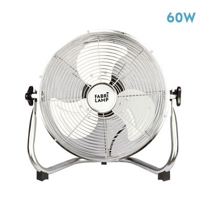 Ventilador Industrial Fabrilamp Libis 60w Cromo 40d 3 Velocidades 44x48,5x27,5 Cm