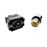 Pulsador de enganche BeMatik 22mm 400V 10A con bloqueo amarillo_2