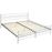 Cama de matrimonio con cabecero y pie de acero y con somier de láminas de madera 200x140cm, Blanco, 200 x 180 cm_0
