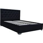 Cama doble con cofre Tino, 180 x 200 cm, Negro
