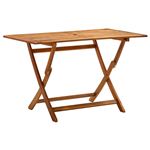 Mesa plegable de jardín vidaXL madera de acacia 120x70x75cm 10,2Kg