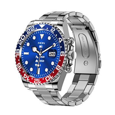 Smartwatch Smartek Sw-aw12 Acero Inoxidable Azul/rojo
