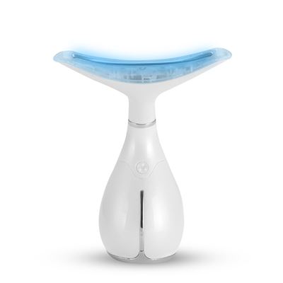 Masajeador Ultrasónico Para Cara Y Cuello Con Tratamiento De Luz Led. Dam Blanco