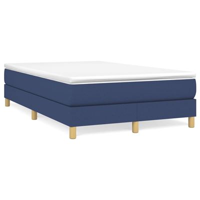Vidaxl Azul Estructura De Cama Box Spring Tela 120X200cm 19,7Kg