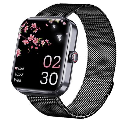 Smartwatch Dudao F57l 1.9"" Con Pantalla Lcd Bluetooth Para Android En Ios Milano Negro
