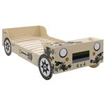 Cama con forma de coche todoterreno niños 90x200 cm camuflaje - vidaXL