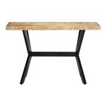 Mesa de comedor vidaXL madera maciza de mango en bruto 120x60x75cm