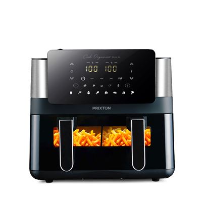 Freidora De Aire Prixton Cook Organics Dual 8l Negro