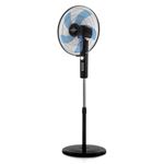 Ventilador de Pie Orbegozo SF 1045, negro, 45 cm, 5 aspas, 3 velocidades, 80W